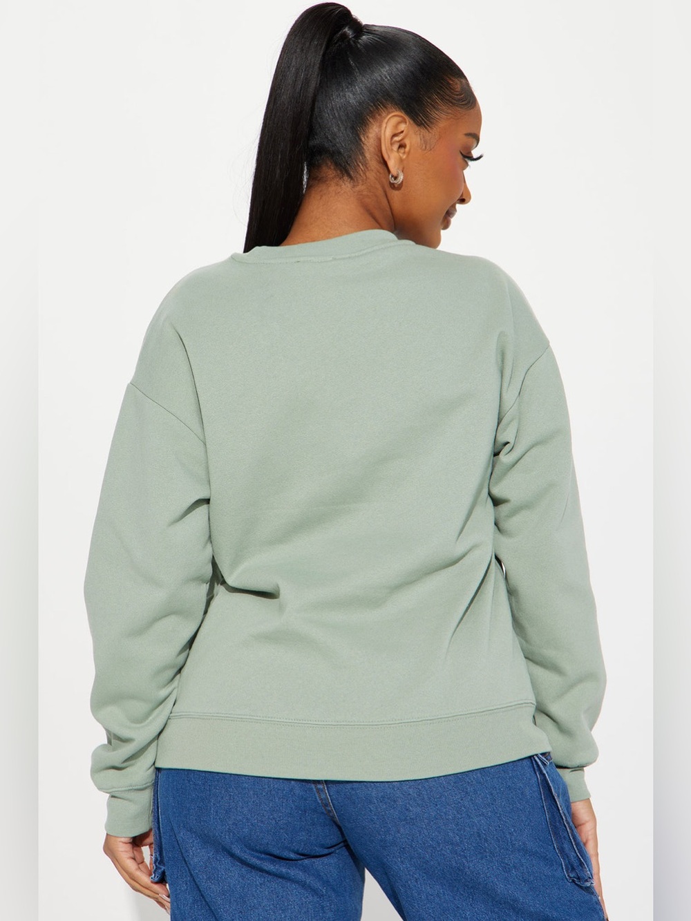 NWOT - Disney Make Your Own Magic Mickey Sweatshirt in Sage - Size L - Picture 4 of 8